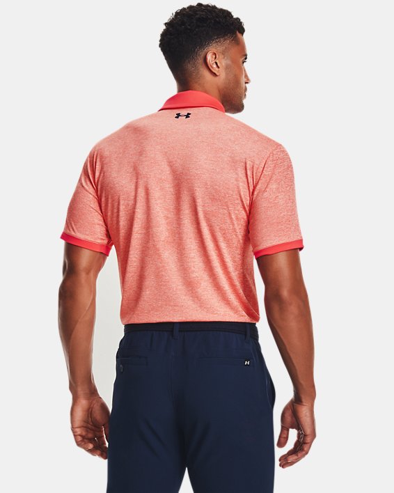 Polo UA Playoff 2.0 Heather para hombre, Red, pdpMainDesktop image number 1